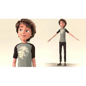 3D TOON BOY 2 - RIGGED model